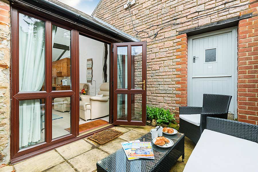 Outside seating Area of Apple Cottage