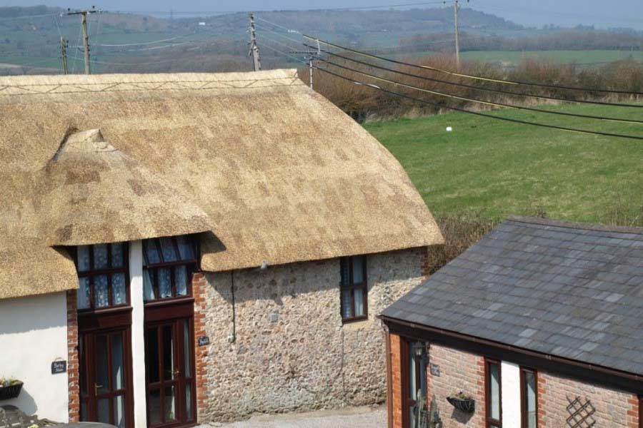 Exterior Thatched Roof of Hayloft