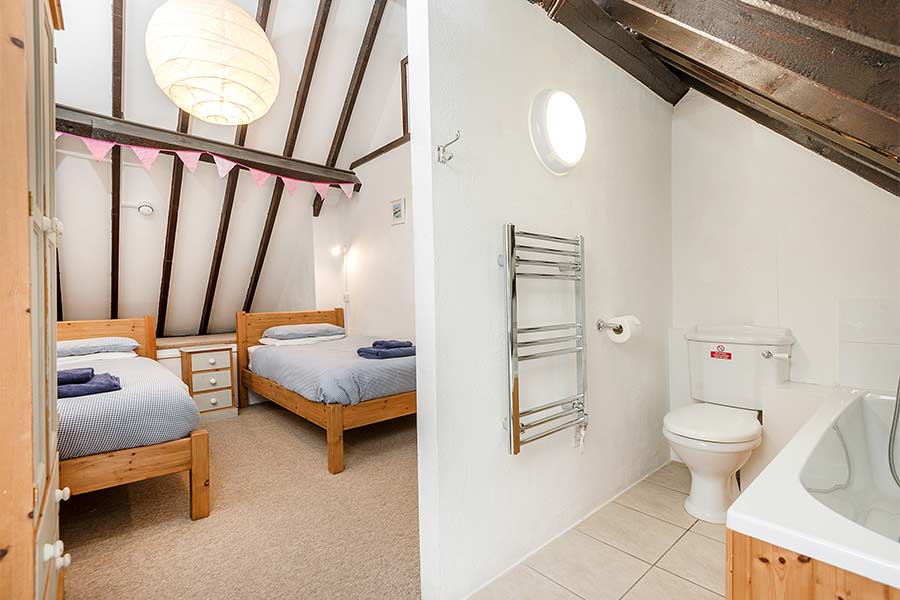 Bedroom and En Suite in Hayloft