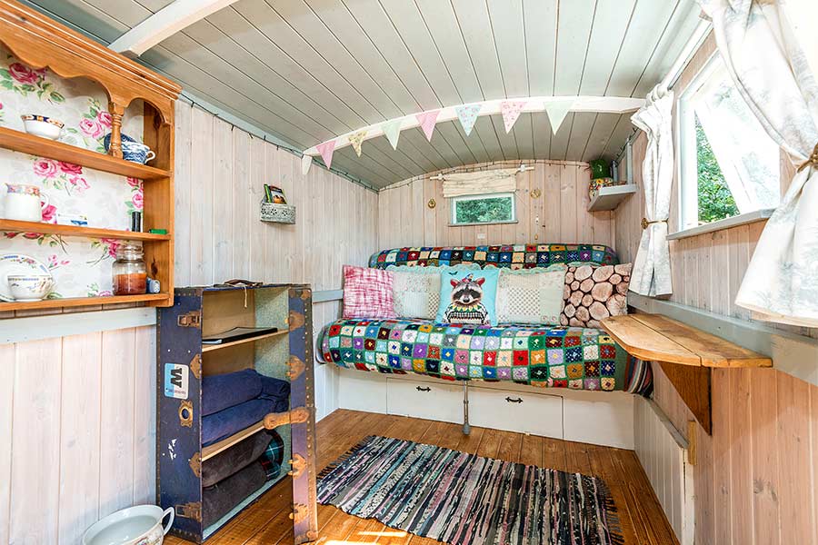 Interior of Shepherds Hut